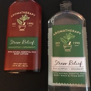 AROMATHERAPY STRESS RELIEF LOTION AND BODY WASH